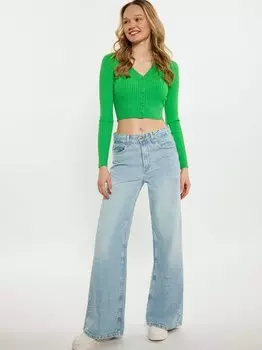 Укороченный кардиган Mymo, зеленый