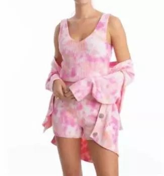 Укороченный кардиган объемного кроя розового цвета Juicy Couture