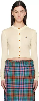 Укороченный кардиган Off-White Bea Vivienne Westwood, Cream