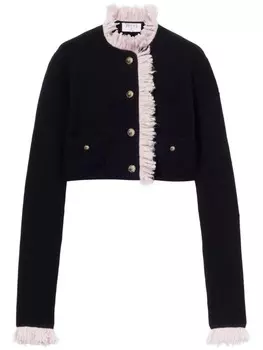 Укороченный кардиган PUCCI, черный