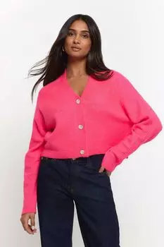 Укороченный кардиган River Island, розовый