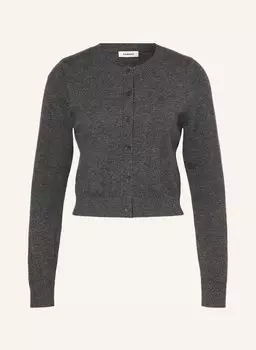 Укороченный кардиган SANDRO, темно-серый