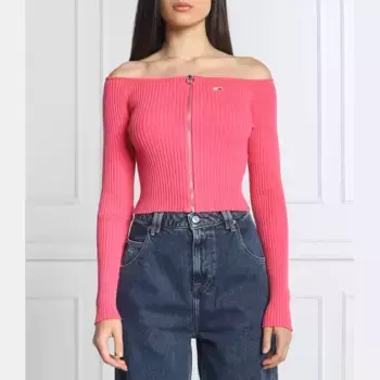 Укороченный кардиган Tommy Hilfiger, розовый