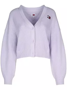 Укороченный кардиган Tommy Jeans, фиолетовый