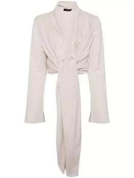 Укороченный кардиган VOZ на завязках, бежевый