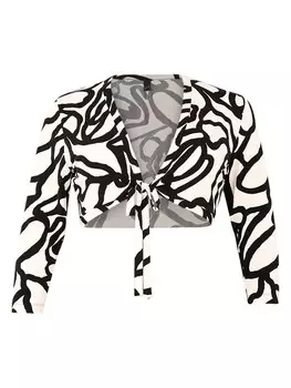 Укороченный кардиган YOEK Bolero, экрю