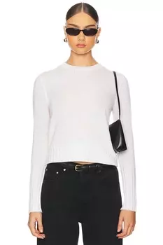 Укороченный кашемировый свитер с ажурным узором Guest In Residence, бежевый