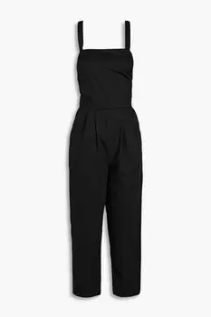 Укороченный комбинезон Chad из хлопкового поплина BA&SH, черный