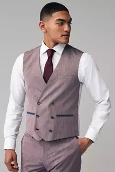 Укороченный костюмный жилет Next, розовый