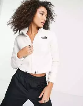 Укороченный кремовый флис с высоким ворсом на молнии The North Face Shispare