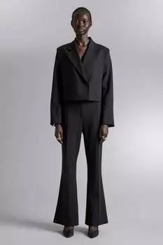 Укороченный пиджак H&M, черный