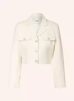 Укороченный пиджак Sandro, экрю