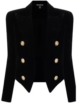 Укороченный пиджак Spencer Balmain, черный