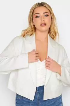 Укороченный пиджак Yours, белый