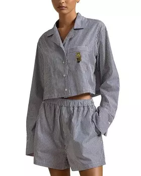 Укороченный пижамный комплект Polo Ralph Lauren, мультиколор