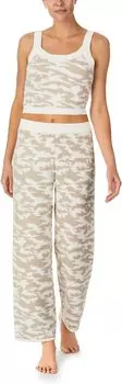 Укороченный пижамный комплект с длинными брюками на бретельках Sanctuary, цвет Stone Camo