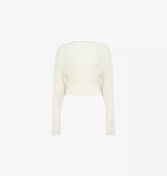 Укороченный полупрозрачный шерстяной джемпер Rick Owens, цвет dinge