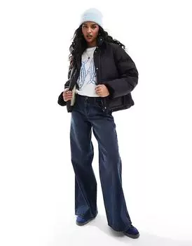 Укороченный пуховик черного цвета JJXX