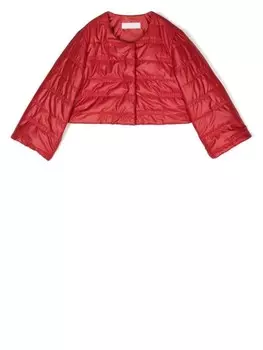 Укороченный пуховик Monnalisa, красный