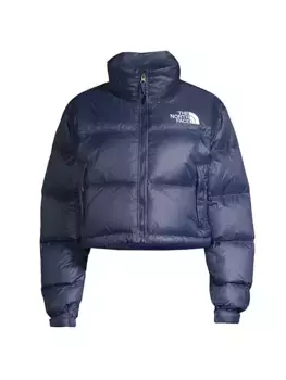 Укороченный пуховик Nuptse The North Face, цвет summit navy
