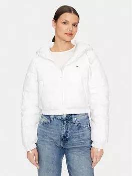 Укороченный пуховик Tommy Jeans, белый