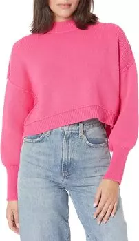 Укороченный пуловер Easy Street Free People, цвет Pink Firework