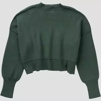 Укороченный пуловер Easy Street женский Free People, темно-зеленый