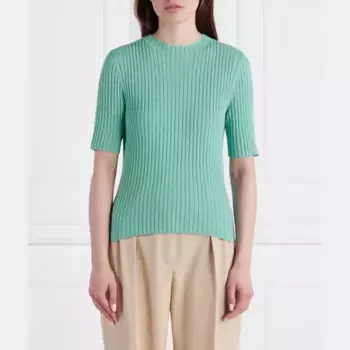 Укороченный пуловер стандартного кроя с добавлением белья Marc O'Polo, синий