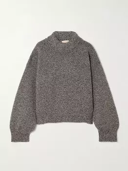 Укороченный шерстяной свитер Caragh оверсайз &Daughter, коричневый