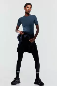 Укороченный спортивный топ drymove H&M, бирюзовый