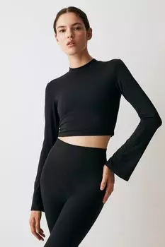 Укороченный спортивный топ SoftMove H&M