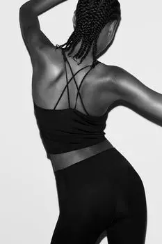 Укороченный спортивный жилет drymove H&M, черный