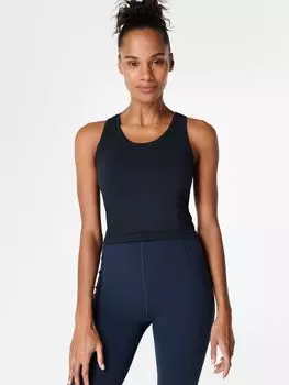 Укороченный спортивный жилет Sweaty Betty Athlete Racerback, черный