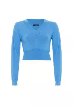 Укороченный свитер CIPO & BAXX, цвет Turquoise