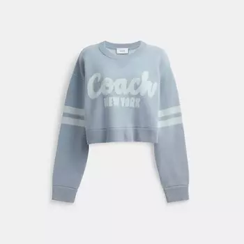 Укороченный свитер Coach COACH, синий