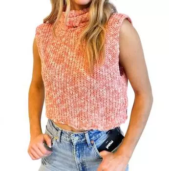 Укороченный свитер Dani оранжевого цвета day + moon