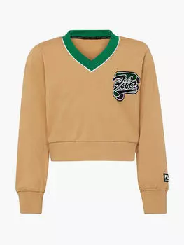 Укороченный свитер Fila, бежевый
