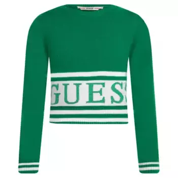 Укороченный свитер Guess, зеленый