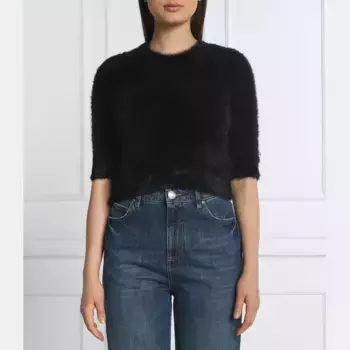 Укороченный свитер коммандос Pinko, черный