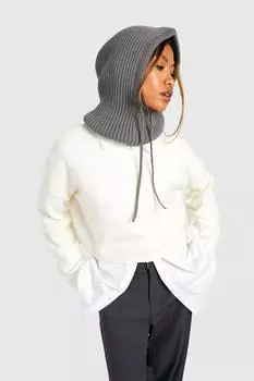 Укороченный свитер marl трикотажный с широким рукавом Boohoo, слоновая кость