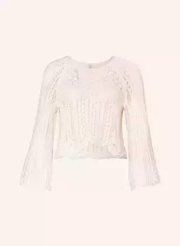 Укороченный свитер с рукавами 3/4 Only, экрю