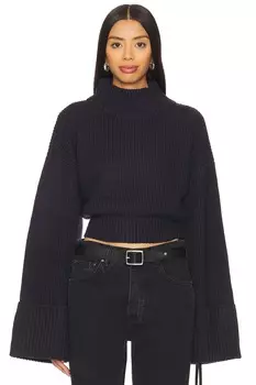 Укороченный свитер с высоким воротом Weworewhat, синий