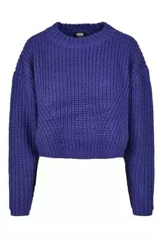 Укороченный свитер с заниженными рукавами Urban Classics, индиго
