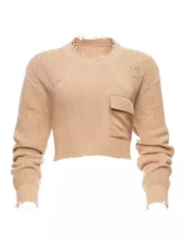 Укороченный свитер средней длины Devin Ser.O.Ya, цвет tan