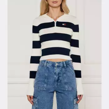 Укороченный свитер Tommy Hilfiger, белый