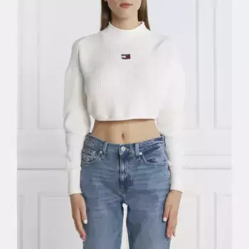 Укороченный свитер Tommy Hilfiger, белый