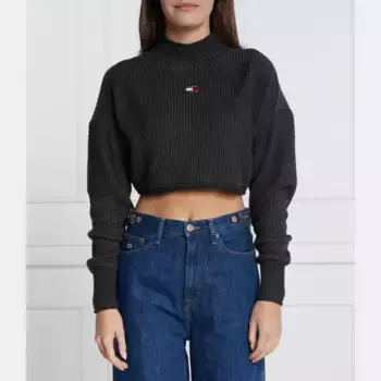 Укороченный свитер Tommy Hilfiger, черный
