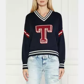 Укороченный свитер Tommy Hilfiger, синий