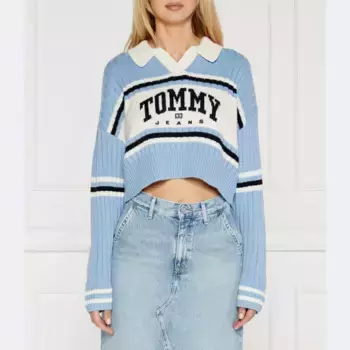 Укороченный свитер Tommy Hilfiger, синий