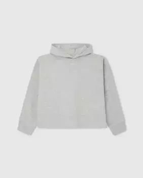 Укороченный свитшот для девочки Pepe Jeans, серый